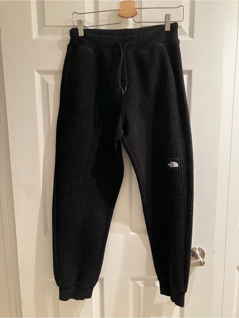 The North Face Black Waffle-Knit Joggers